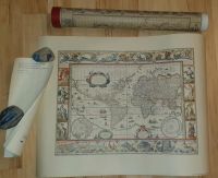 Historische Weltkarte 1635 / Nachdruck Bremen - Horn Vorschau