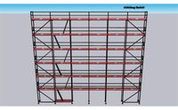 Layher Gerüst Komplettpaket 220qm - Feldlänge 2,57m - Länge 15,42m - Arbeitshöhe 14,30m - 225qm, 230qm Hessen - Eschenburg Vorschau