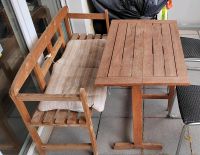 Garten- / Balkonmöbel Set - klappbar Tisch + Bank aus massiv Holz Nordrhein-Westfalen - Paderborn Vorschau