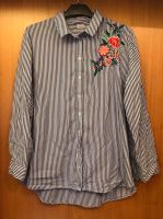 Pimkie Bluse Hemd Blau Weiß Gestreift Blumen Stickerei Gr. M Baden-Württemberg - Mannheim Vorschau