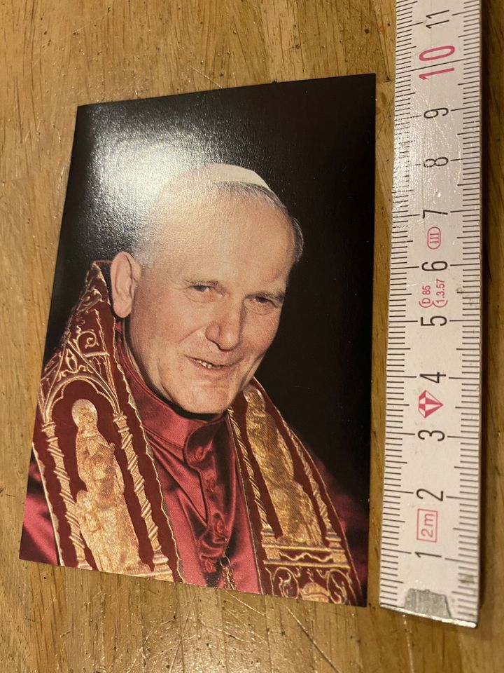 Gedrucktes Portrait-Blättchen von Johannes Paul II (02.1981) /C in Köln
