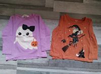 Set aus 2 süßen Halloween Langarmshirts mit Glitzer in Gr. 98/104 Hessen - Wiesbaden Vorschau