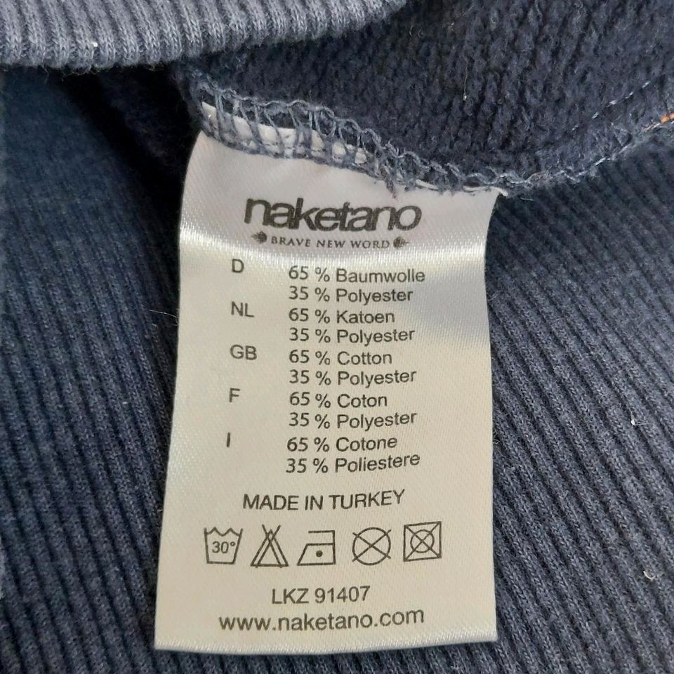 Naketano Tunika Sweatshirt Kleid marine blau gr M 36 / 38 in Wedemark