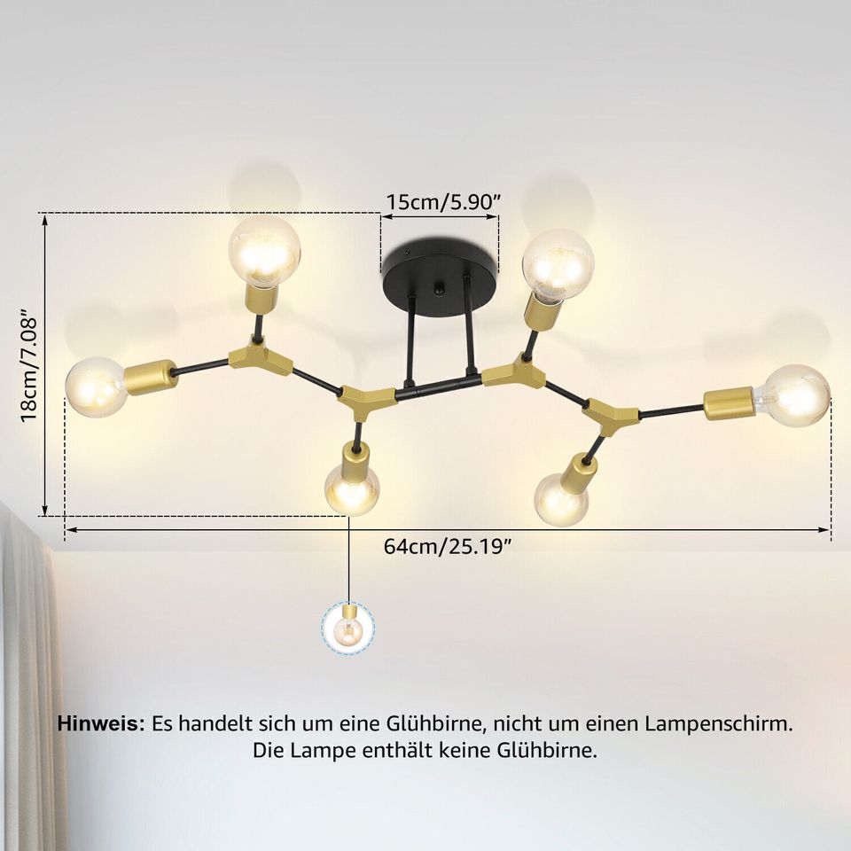 ✅NEU✅Deckenlampe Vintage Deckenleuchte Industrial OVP 1 in Berlin