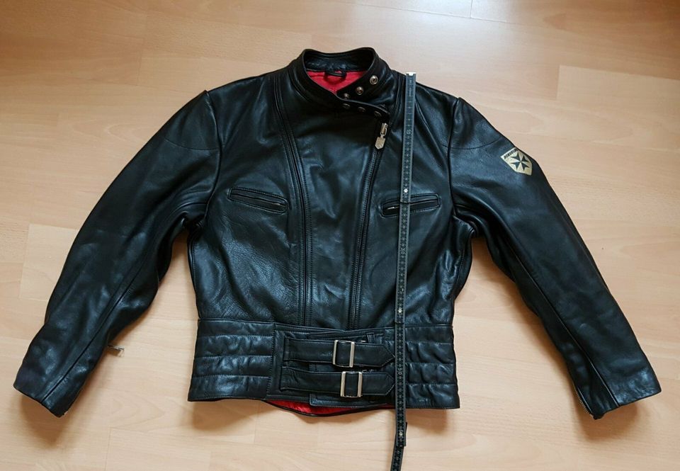 Damen Motorrad Lederjacke Harro, Gr. 40, schwarz, 1800g in Idstein