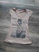 Gr. XS, Tally Weijl, Beiges T-Shirt mit coolem Print Niedersachsen - Seelze Vorschau