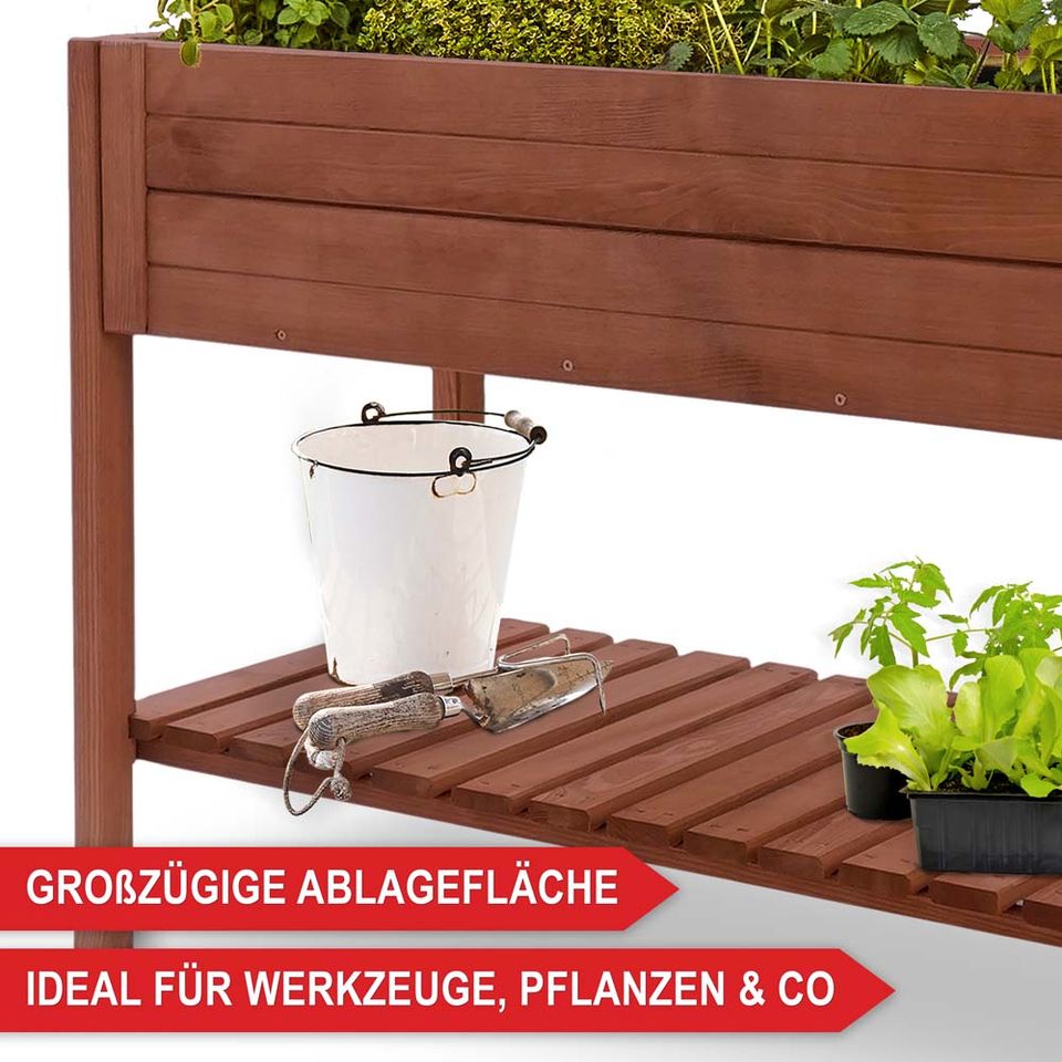 NEU Hochbeet Kräutertopf Blumenkasten Blumentopf aus Holz XL VB in Greven