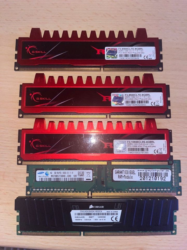 DDR3 RAM PC ZUBEHÖR ARBEITSSPEICHER in Moers