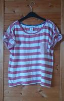 H&M Shirt in rot/weiß gestreift Sachsen-Anhalt - Jessen (Elster) Vorschau