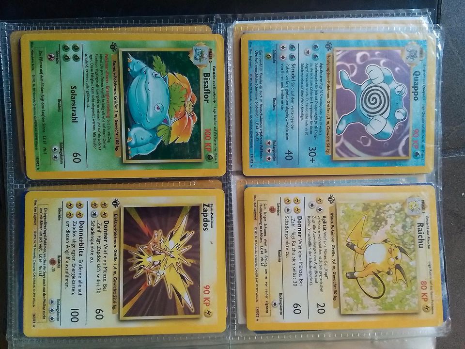 Pokemon Sammelkarten 1. Generation, 1.Edition von 1995/96/98 102 in Leverkusen