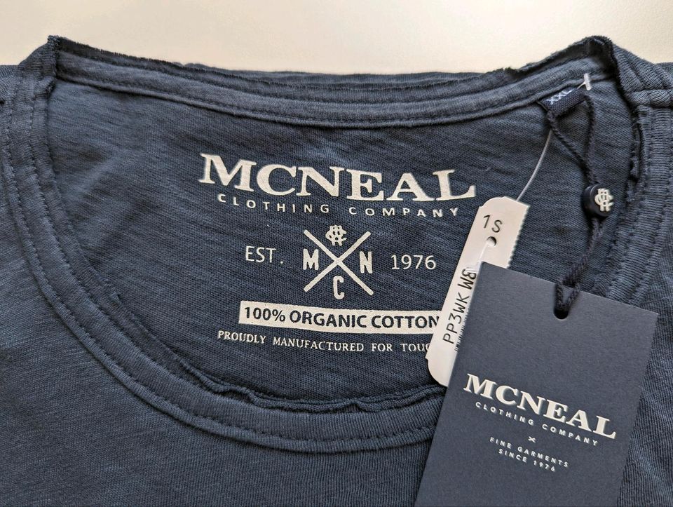 McNeal T-Shirt Bio-Baumwolle Organic Cotton marineblau XXL neu in Stuttgart