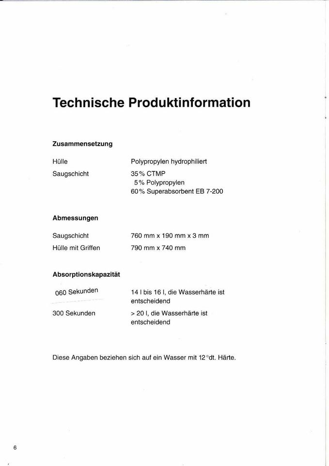 20 Stück (1 VE) Wasserschutz-/Wassersaugkissen - Sorbarix A20 - in Bretzfeld