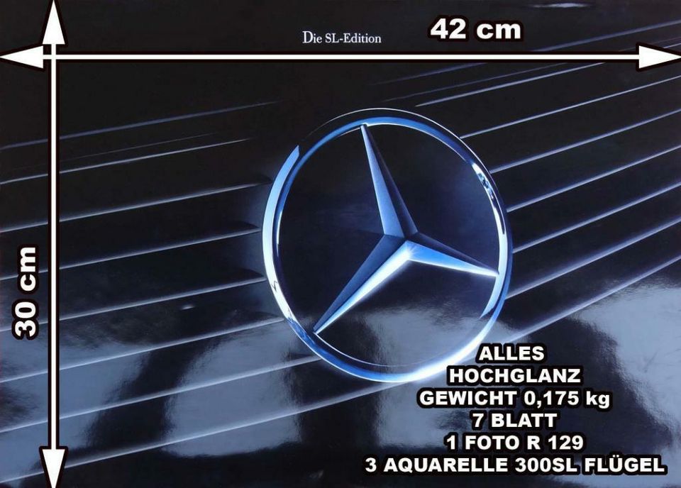 MERCEDES  R 129 , DIE SL - EDITION, H. LISKA + A. WARHOL MAPPE in Freden