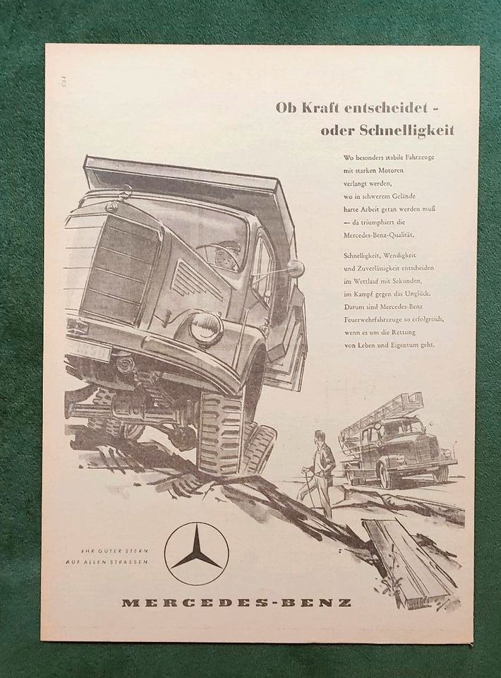 Mercedes Benz 321 - LF 3500 Werbung 1958 in Danndorf