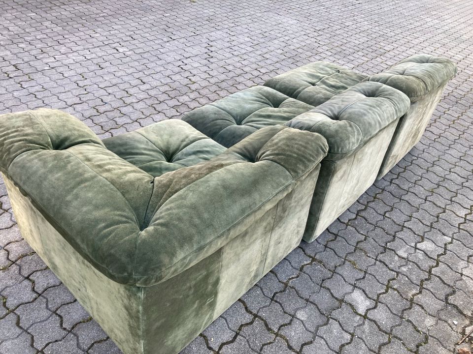 WK Möbel Vintage Modular Ledersofa Wohnlandschaft Cor Ära 70er in München