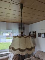 Steh- und Deckenlampe, Lampenschirm Leder, Vintage Niedersachsen - Ihlow Vorschau