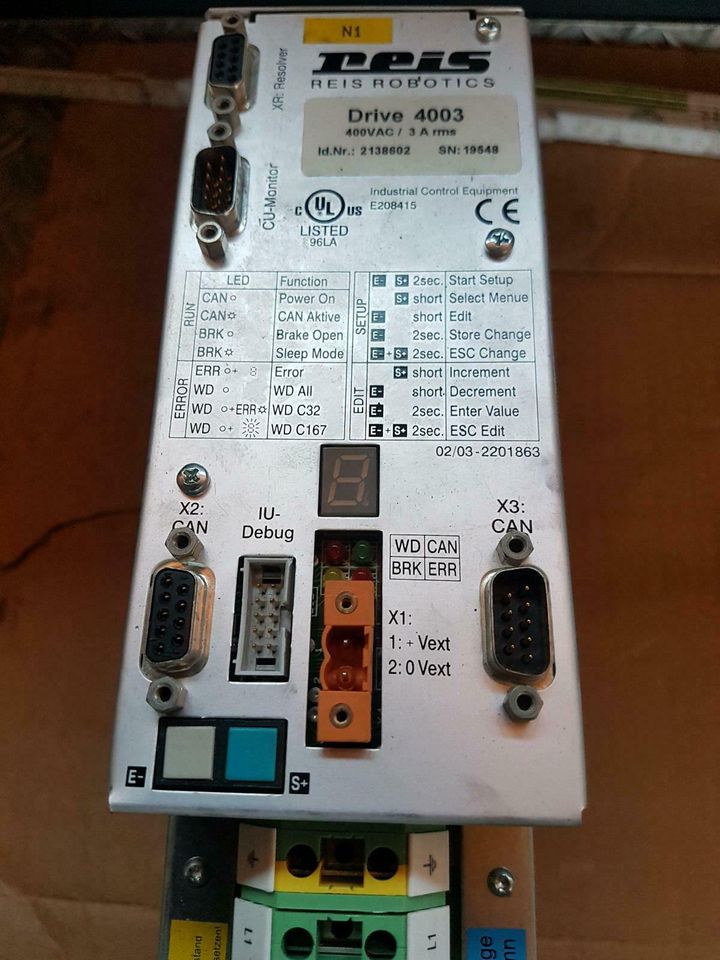 Steuerung Reis Robotics  Drive 4003 in Wertheim