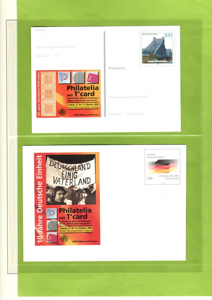 Bund postfrisch Jahrgang 2000 Mi. Nr. 2087 – 2155 in Eckrand o. r in München