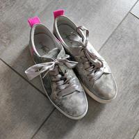 Alpe Woman Sneaker Grau silber mit neon pink Gr 39 Bayern - Walderbach Vorschau