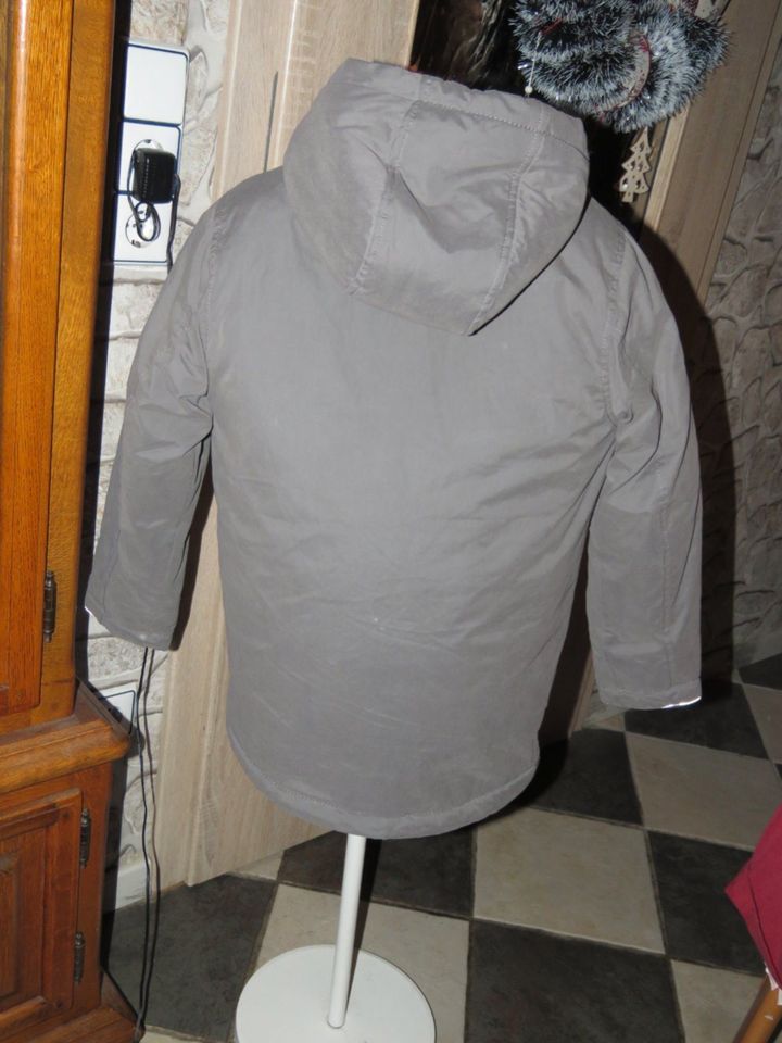 Jacke Winterjacke Jungen Gr. 140 Pocopiano grau in Rehden