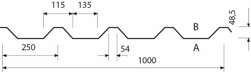 Trapezblech/Trapezprofil 50/250/0,75 6 m beid. Weiß zu verkaufen! in Hünxe