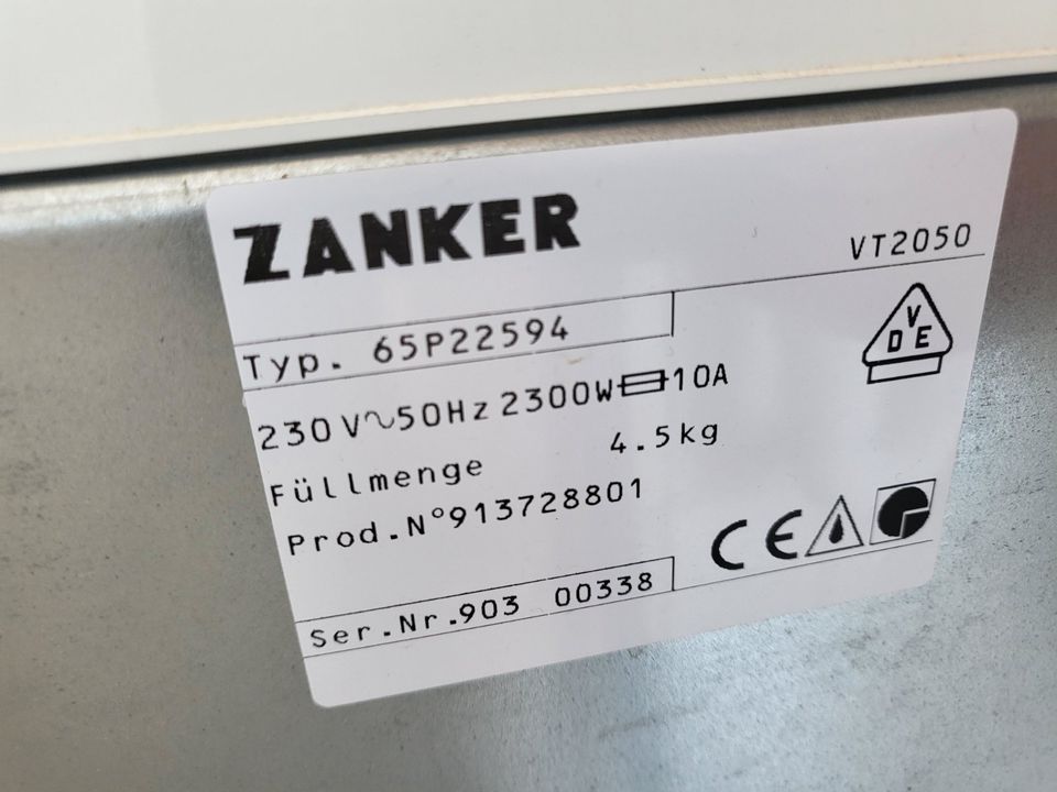 Waschmaschine Toplader Zanker 4,5 kg in Wilhelmshaven