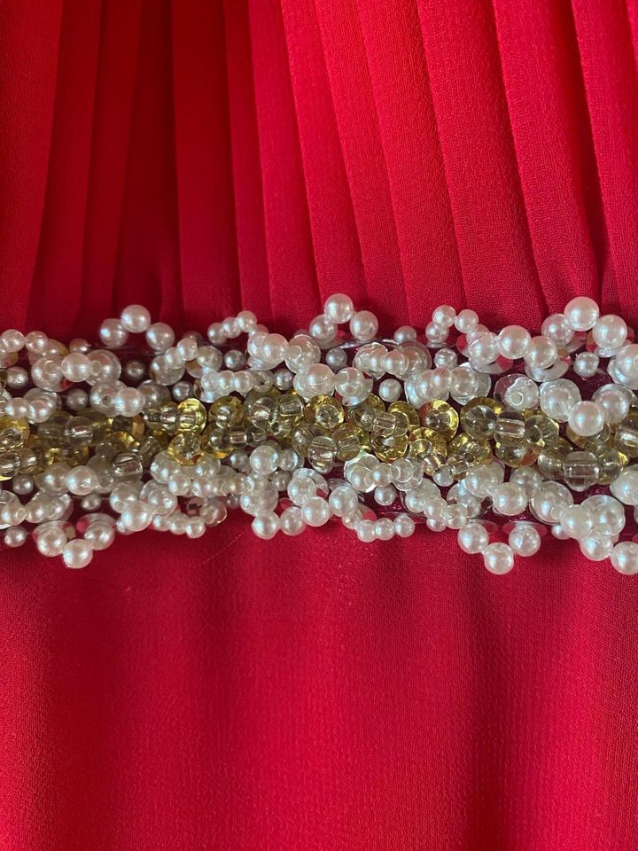 Pink/Rotes Abendkleid / Abschlussballkleid 1x getragen in Pforzheim