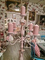 ⚘️⚘️Shabby Chic großer toller Kerzenständer rosa Kerzen.⚘️⚘️ Nordrhein-Westfalen - Herne Vorschau