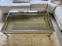 Messing Glastisch couchtisch silber/gold Glas-Mase ca 125 x 75 Bayern - Nürnberg (Mittelfr) Vorschau