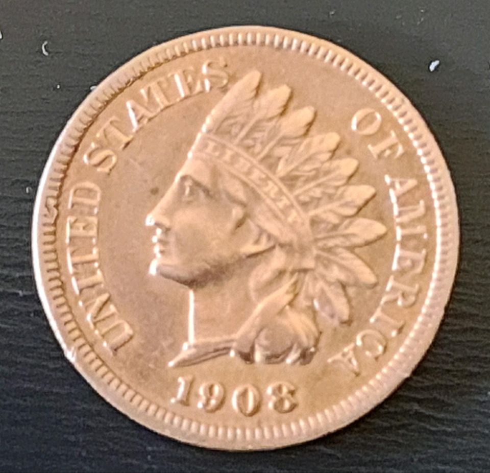 1  CENT 1908 INDIANHEAD USA in Berlin