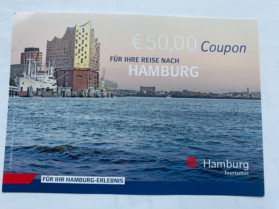 € 50,00 Coupon Gutschein Hamburgreise Reise nach Hamburg in Hamburg