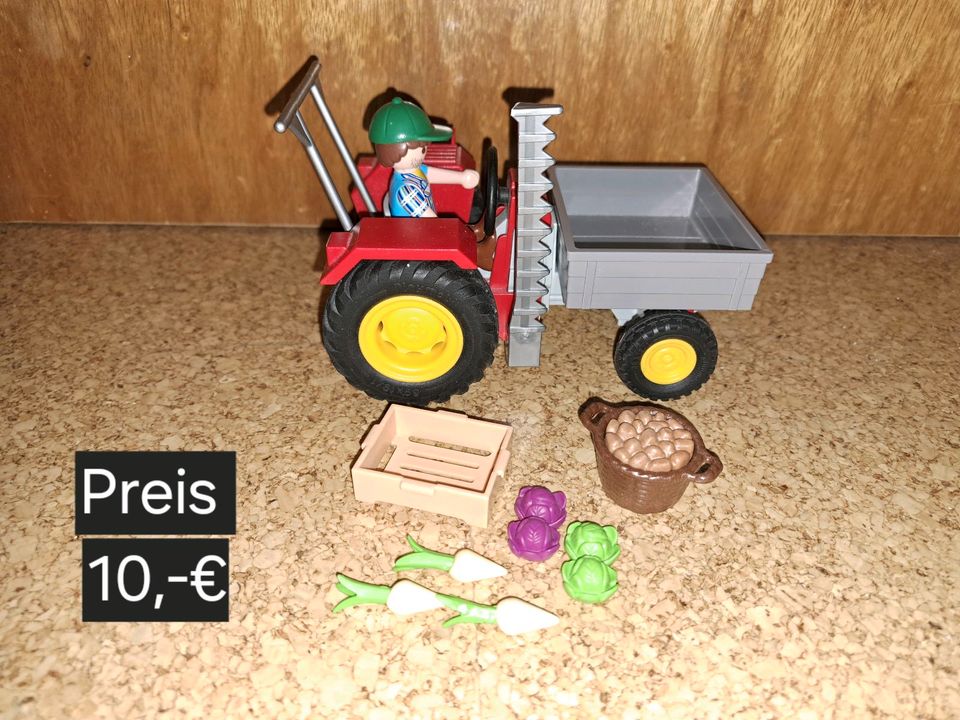 Playmobil 70495 - Gemüsebauer mit Erntetraktor in Großeibstadt
