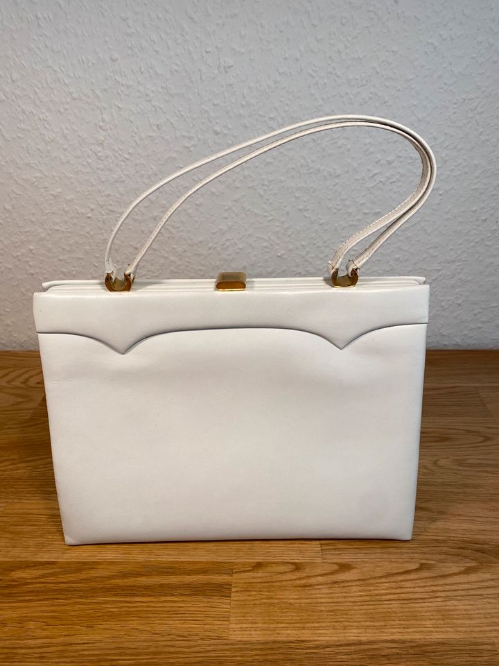 Retro Leder Handtasche 60er in Wuppertal