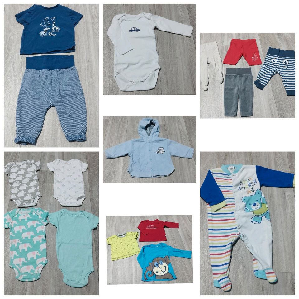 Baby-Kleidungspaket: Jacke, Hosen, Shirts, Bodies 68 in Suhl