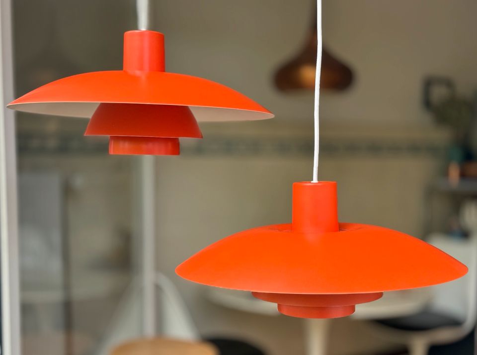 2 LOUIS POULSEN PH4/3 rar orange Design Poul Henningsen in Hamburg