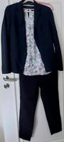 3-Teiler - Blazer/Hose/Bluse von Benetton/mocca/Bonita in blau Hessen - Staufenberg Vorschau