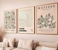 PERAHOME®Poster A3 Set, Flower Markt,Matisse,Yayoi Kusama Bielefeld - Senne Vorschau