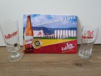 NEU_Hasseröder Set: Blechschild + 2 Bier Gläser_NEU Niedersachsen - Wolfsburg Vorschau