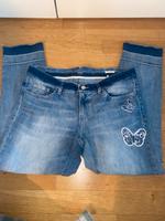 Jeans mit Schmetterlingen 3/4 Nordrhein-Westfalen - Tönisvorst Vorschau