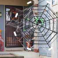 Halloween Deko schwarzes Spinnennetz rund 150cm inkl. Befestigung Hessen - Homberg Vorschau