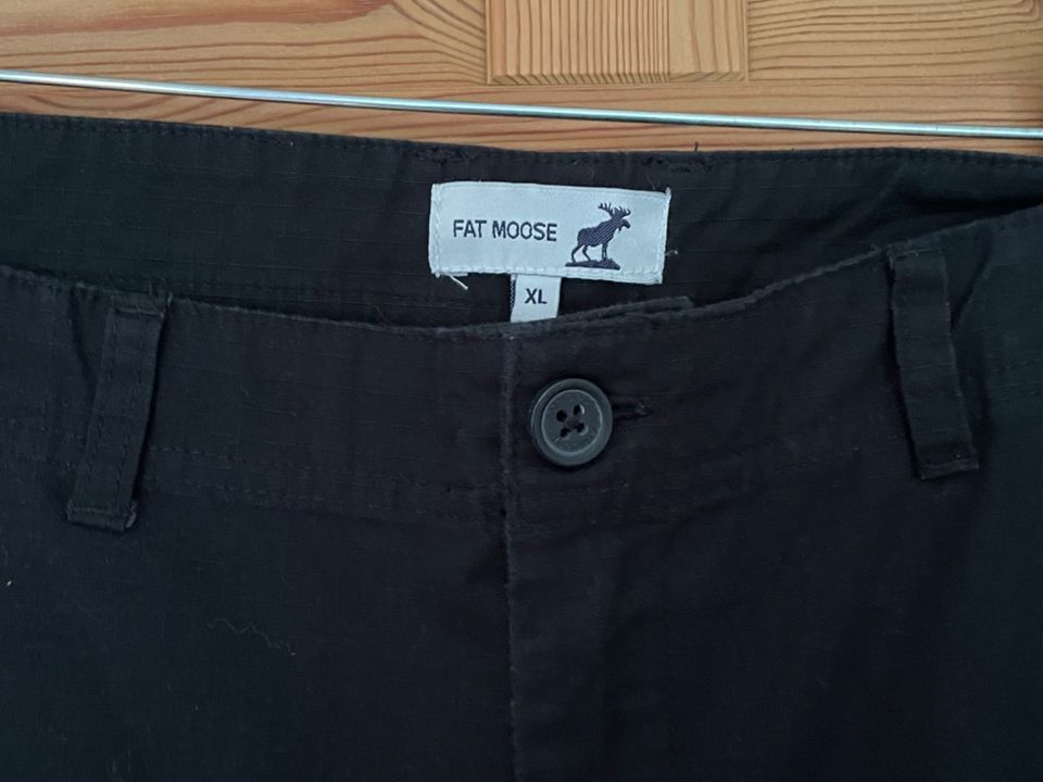 Fat Moose, Herren Cargo Hose, schwarz, XL in Gelsenkirchen