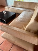 Ecksofa Sofa Couch Echtleder / Leder, Farbe: beige, W. Schillig Baden-Württemberg - Erkenbrechtsweiler Vorschau