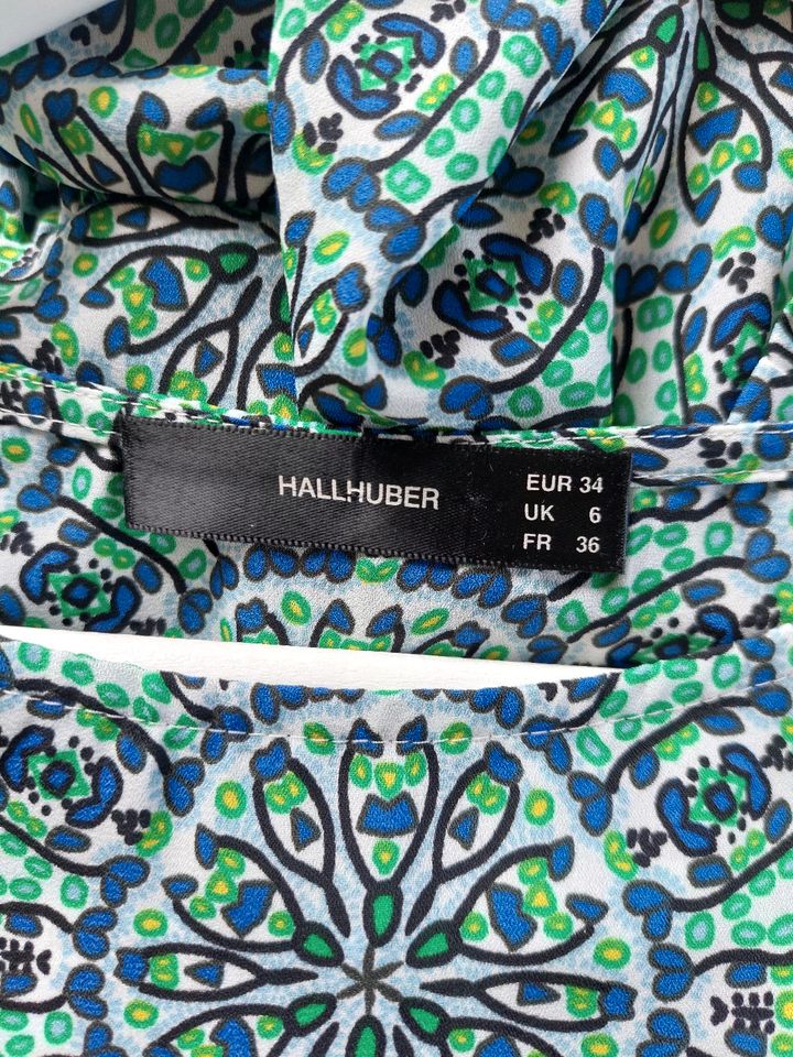 Hallhuber Tunika Bluse XS 34 grün blau in Mühlheim am Main