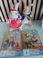 Peter Hase 2 Dvds und 2 Plüschtiere mit Schild Leipzig - Grünau-Siedlung Vorschau