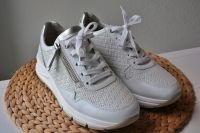 Hochwertige Ledersneaker Gabor Comfort (Gr. 40) Weiss - Silber Nordrhein-Westfalen - Warendorf Vorschau