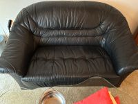 Sitzgarnitur Sofa Couch Sessel Hocker schwarz Sitzmöbel günstig Hessen - Groß-Gerau Vorschau