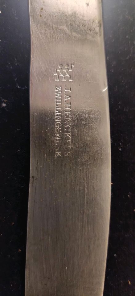 Tranchierbesteck Silber Zwilling.  Messer 925 Punze in Bad Homburg