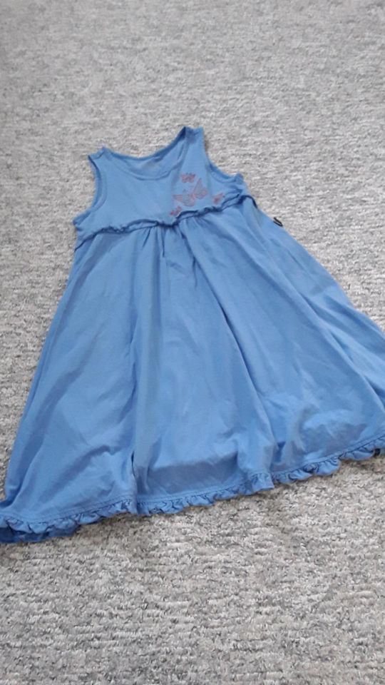 Jako-o Kleid Kleidchen Gr. 104 110 blau Porto 2 Euro Drehkleid in Bernau