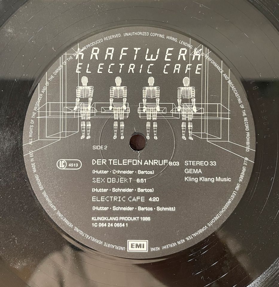 Kraftwerk Electric Cafe Vinyl Lp Deutsche Version in Frankfurt am Main