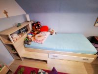 Jugendbett 90x200 mit Schublade * Nachtkommode * Anstellschrank Nordrhein-Westfalen - Herzogenrath Vorschau